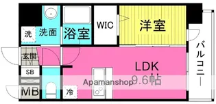 プレサンス梅田東クォーレ【14階】の間取り