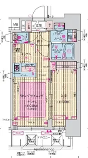 プレサンス扇町駅前【11階】の間取り