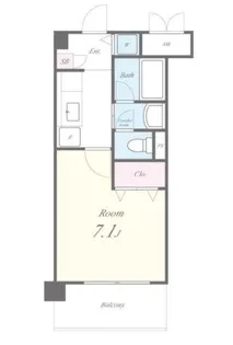 ヴィルコリーヌ【1階】の間取り