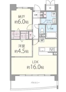 ALICE GARDEN ESAKA【4階】の間取り