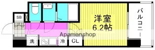 エス・キュート梅田東【9階】の間取り