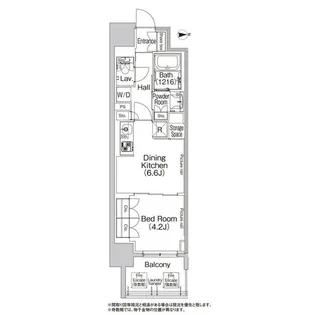 コンフォリア北堀江一丁目【0205号室】の間取り