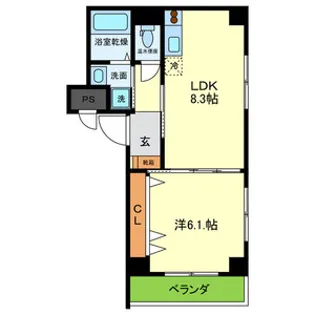 CASALAURORA【1階】の間取り