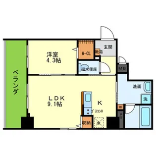 プラチナコート【8階】の間取り