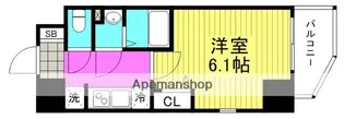 オルフェア北梅田【4階】の間取り