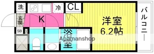 エスリード大阪梅田リュクス【10階】の間取り