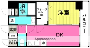 エステムコート新梅田【4階】の間取り