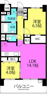 大阪府大阪市北区松ケ枝町【マンション】の間取り