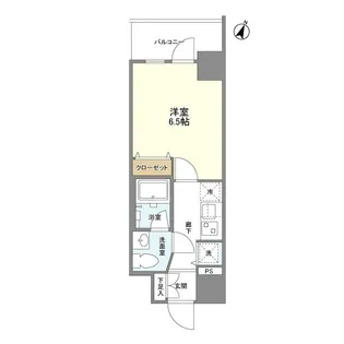 プライマル靱本町【0701号室】の間取り