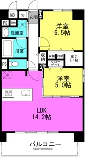 グランヴィラッセ北梅田【2階】の間取り