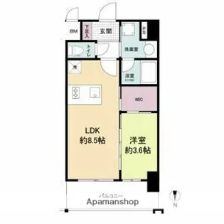 リヴェント福島【2階】の間取り
