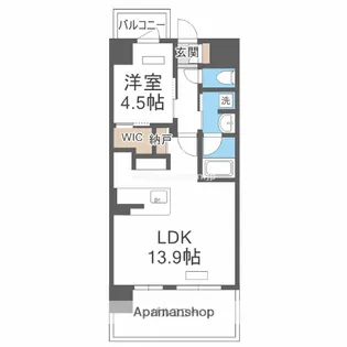 大阪府大阪市北区黒崎町【マンション】の間取り
