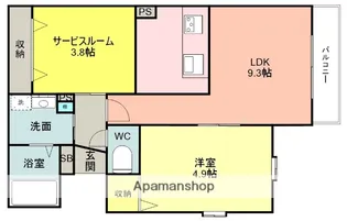 大阪府豊中市大島町3丁目【アパート】の間取り