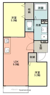大阪府豊中市大島町3丁目【アパート】の間取り
