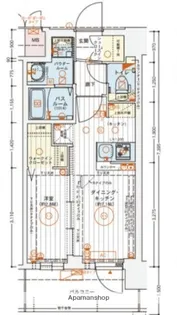 大阪府大阪市東淀川区東中島4丁目【マンション】の間取り