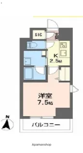 ロイヤルパークヒルズうめきた【7階】の間取り