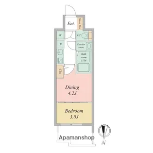 セレニテ東梅田アリエ【2階】の間取り