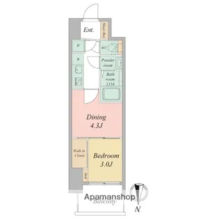 セレニテ東梅田アリエ【3階】の間取り