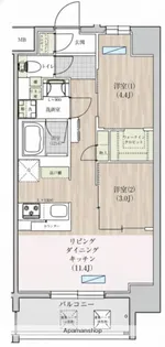 アーバネックス東梅田【2階】の間取り