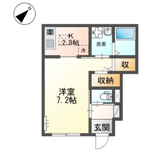 (仮称)吹田市新芦屋アパート【1階】の間取り