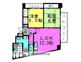 グランドール有本【2階】の間取り