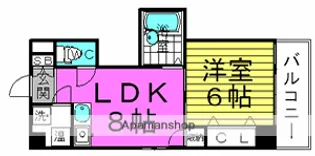 パナッシュコート梅田北【9階】の間取り