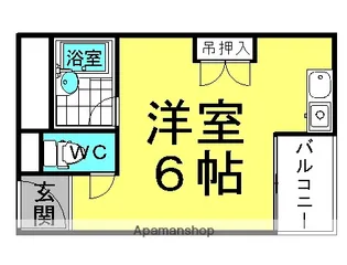 レジデンスイン梅田【8階】の間取り