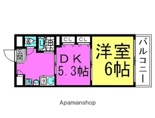 エスリード天満橋【3階】の間取り