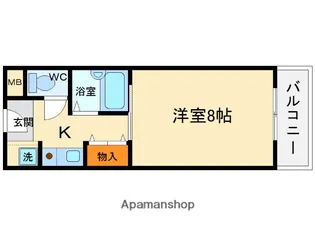 大阪府箕面市小野原東1丁目【マンション】の間取り