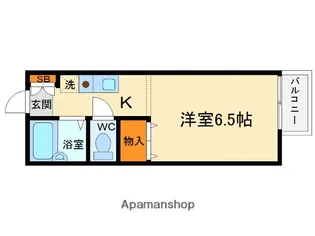 メゾンアンソレイエ【2階】の間取り