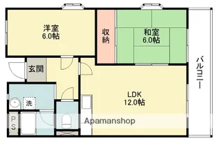 パークヒルハイツ【3階】の間取り