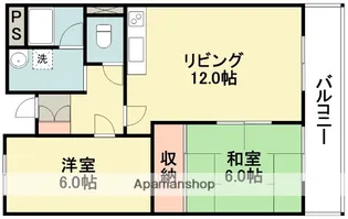 パークヒルハイツ【2階】の間取り