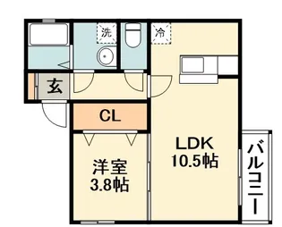 リンデンバウム B棟【1階】の間取り