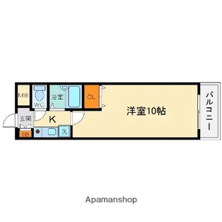 エレガンスみのお【4階】の間取り