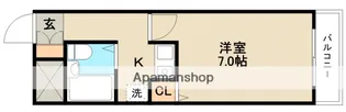 ユニハイツ2【2階】の間取り