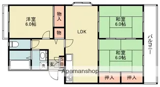 フォルク北千里D棟【3階】の間取り