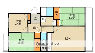 フォルク北千里L棟【2階】の間取り