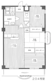 大阪府茨木市北春日丘4丁目【マンション】の間取り