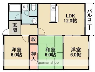 Tメゾングランドール【3階】の間取り