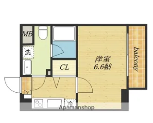 大阪府大阪市東成区中道2丁目【マンション】の間取り