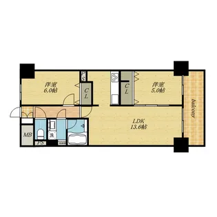 FーTAMATSUKURI【7階】の間取り