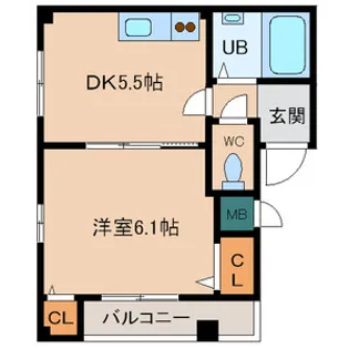 大阪府大阪市東成区大今里1丁目【マンション】の間取り