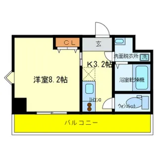 ルミエール八尾駅前【3階】の間取り