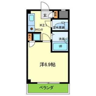リーベハイツ青山【1階】の間取り