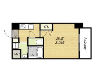 1Kの間取り画像