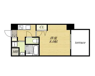 1Kの間取り画像