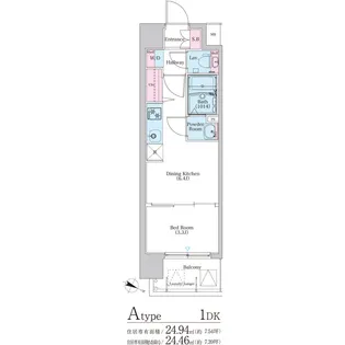 BPRレジデンス天満橋【0901号室】の間取り