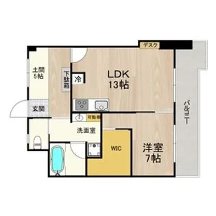 アルカディアイン【404号室】の間取り