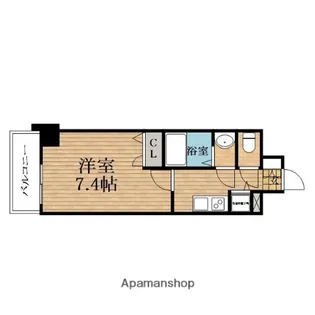 大阪府大阪市中央区島町2丁目【マンション】の間取り