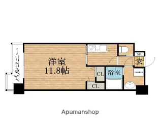 大阪府大阪市中央区島町1丁目【マンション】の間取り